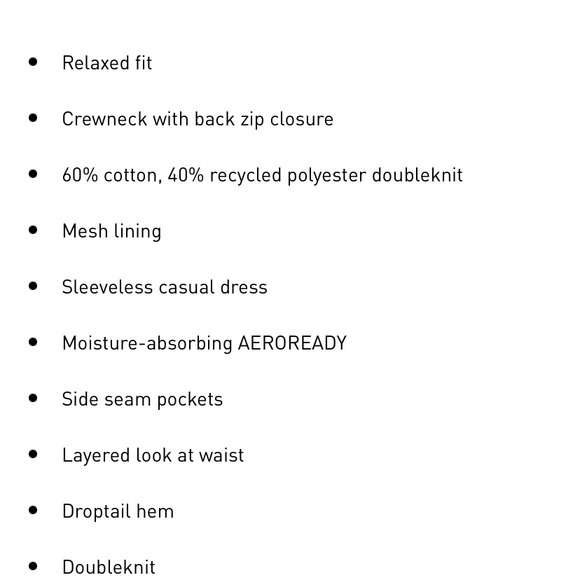 NWOT Adidas Game and Go Navy dress - Picture 6 of 11